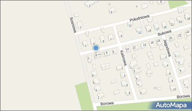 Żychlin, Bukowa, 4, mapa Żychlin