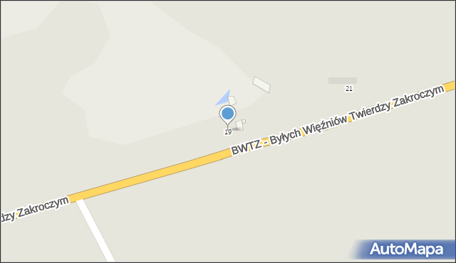Zakroczym, BWTZ - Byłych Więźniów Twierdzy Zakroczym, 19, mapa Zakroczym
