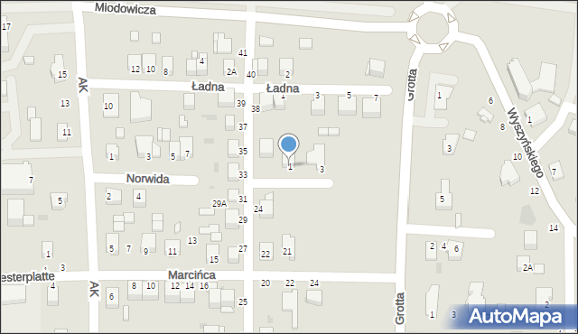 Busko-Zdrój, Byrkowskiego Leopolda, dr., 1, mapa Busko-Zdrój