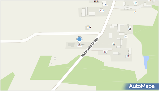 Bychawka Druga, Bychawka Druga, 13a, mapa Bychawka Druga