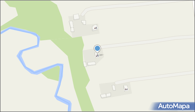 Bychawka Trzecia, Bychawka Trzecia, 45, mapa Bychawka Trzecia