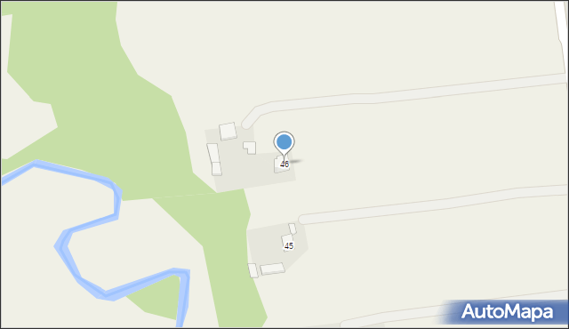 Bychawka Trzecia, Bychawka Trzecia, 46, mapa Bychawka Trzecia