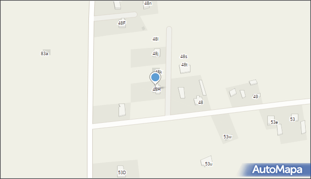 Bychawka Trzecia, Bychawka Trzecia, 48H, mapa Bychawka Trzecia