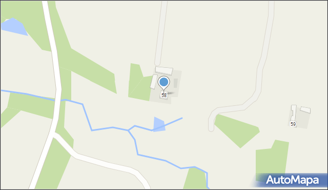 Bychawka Trzecia, Bychawka Trzecia, 58, mapa Bychawka Trzecia