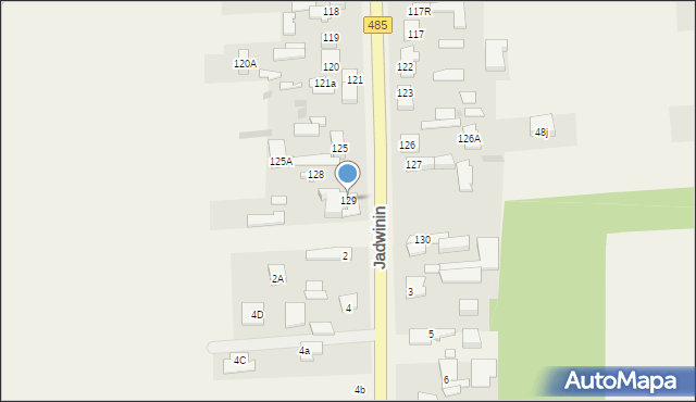 Bychlew, Bychlew, 129, mapa Bychlew