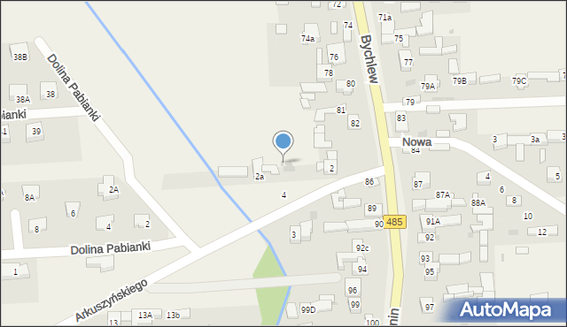 Bychlew, Bychlew, 85a, mapa Bychlew