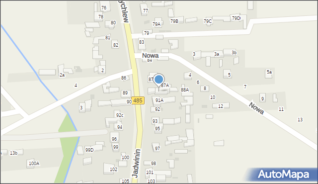 Bychlew, Bychlew, 88, mapa Bychlew