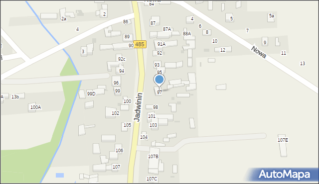 Bychlew, Bychlew, 97, mapa Bychlew