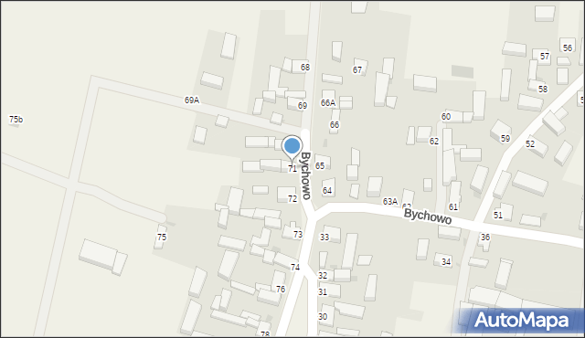 Bychowo, Bychowo, 71, mapa Bychowo