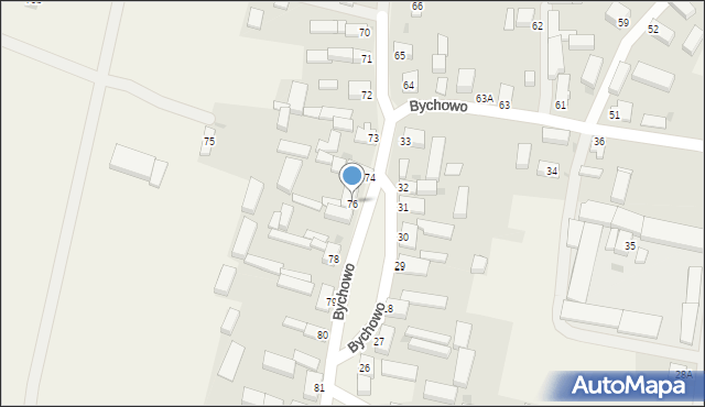 Bychowo, Bychowo, 76, mapa Bychowo