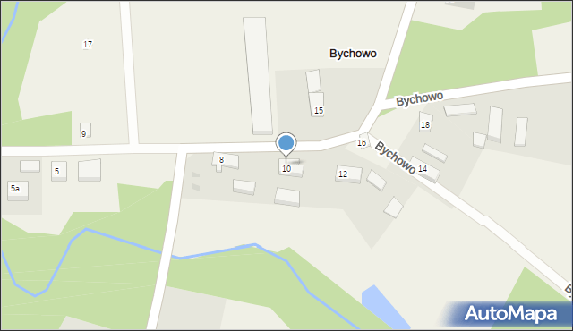 Bychowo, Bychowo, 10A, mapa Bychowo