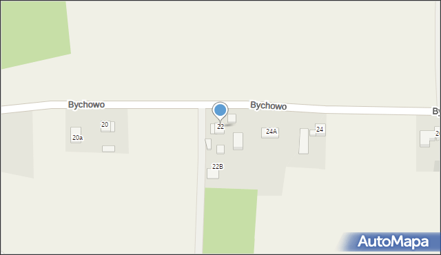 Bychowo, Bychowo, 22, mapa Bychowo