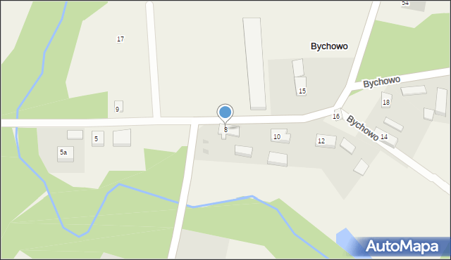 Bychowo, Bychowo, 8, mapa Bychowo