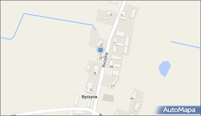 Byczyna, Byczyna, 14, mapa Byczyna