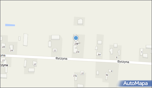 Byczyna, Byczyna, 10B, mapa Byczyna