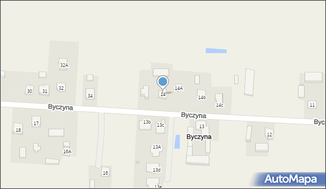 Byczyna, Byczyna, 14, mapa Byczyna