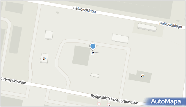 Bydgoszcz, Bydgoskich Przemysłowców, 27, mapa Bydgoszczy