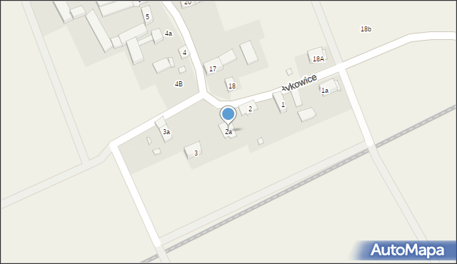 Bykowice, Bykowice, 2a, mapa Bykowice