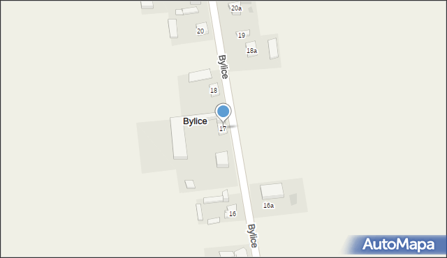 Bylice, Bylice, 17, mapa Bylice