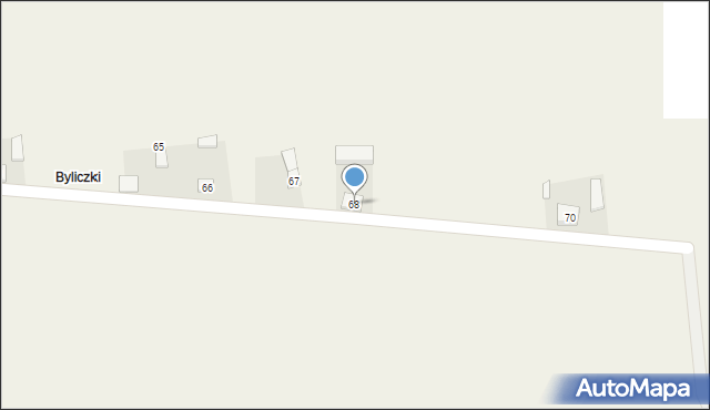Bylice, Bylice, 68, mapa Bylice