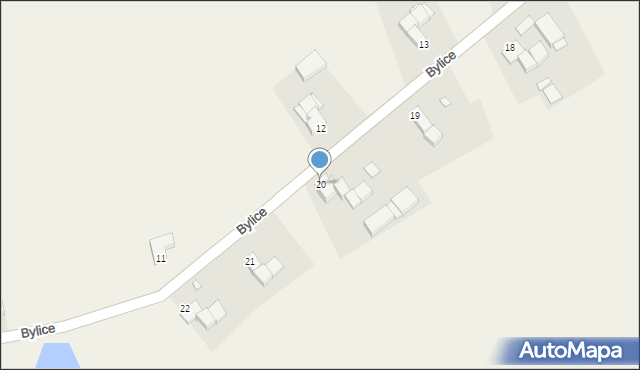 Bylice, Bylice, 20, mapa Bylice