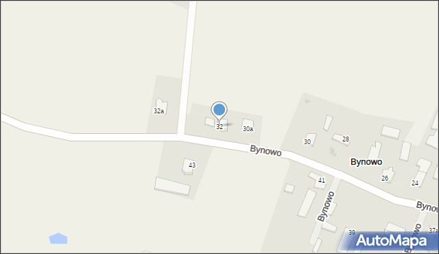 Bynowo, Bynowo, 32, mapa Bynowo