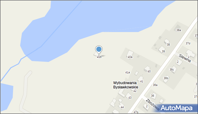 Bysławek, Bysławek, 41b, mapa Bysławek