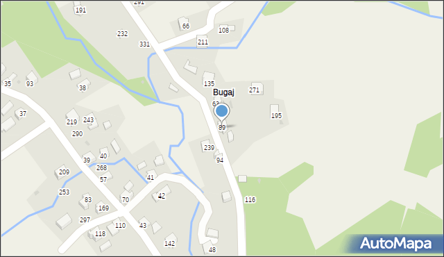 Bystra, Bystra, 89, mapa Bystra