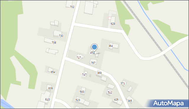 Bystra Podhalańska, Bystra Podhalańska, 451A, mapa Bystra Podhalańska