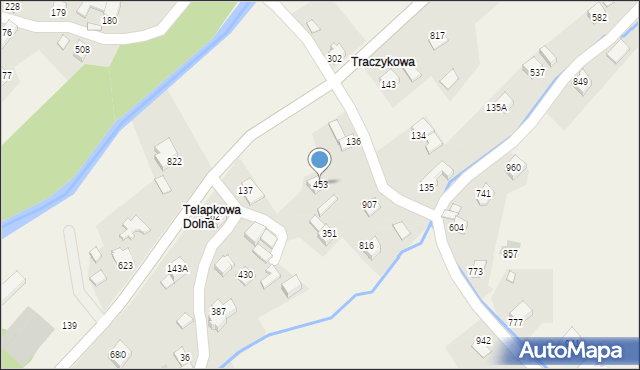 Bystra Podhalańska, Bystra Podhalańska, 453, mapa Bystra Podhalańska