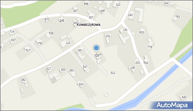 Bystra Podhalańska, Bystra Podhalańska, 528, mapa Bystra Podhalańska