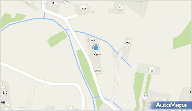 Bystra Podhalańska, Bystra Podhalańska, 546, mapa Bystra Podhalańska
