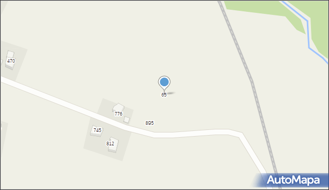 Bystra Podhalańska, Bystra Podhalańska, 65, mapa Bystra Podhalańska