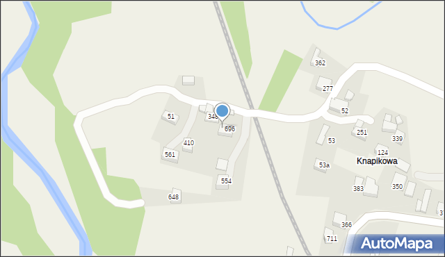 Bystra Podhalańska, Bystra Podhalańska, 697, mapa Bystra Podhalańska