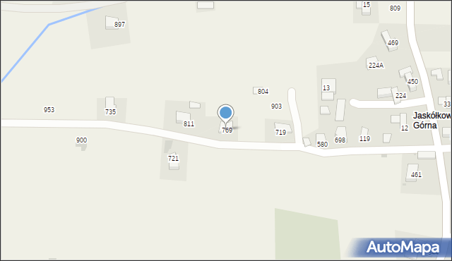 Bystra Podhalańska, Bystra Podhalańska, 769, mapa Bystra Podhalańska