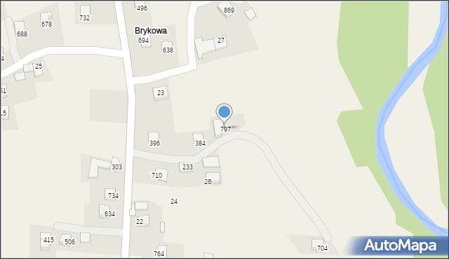 Bystra Podhalańska, Bystra Podhalańska, 797, mapa Bystra Podhalańska