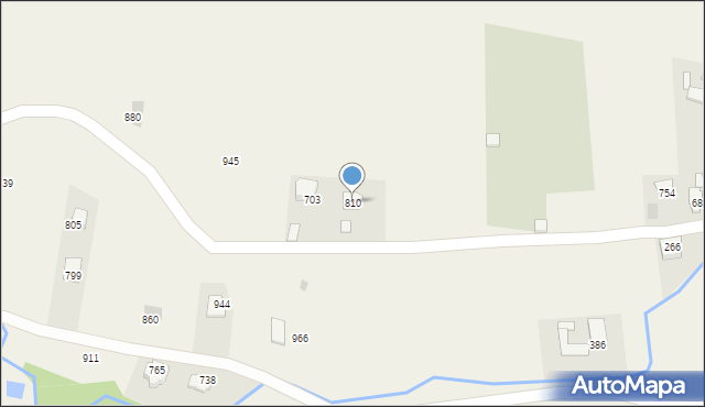 Bystra Podhalańska, Bystra Podhalańska, 810, mapa Bystra Podhalańska