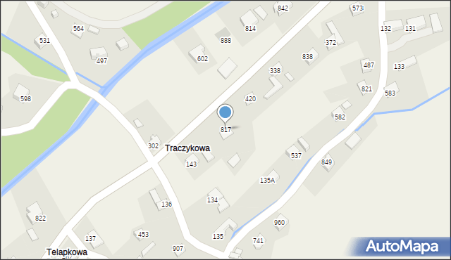 Bystra Podhalańska, Bystra Podhalańska, 817, mapa Bystra Podhalańska