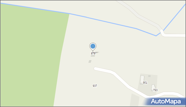 Bystra Podhalańska, Bystra Podhalańska, 879, mapa Bystra Podhalańska