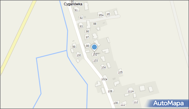 Bystrowice, Bystrowice, 102, mapa Bystrowice