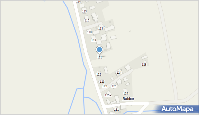 Bystrowice, Bystrowice, 121, mapa Bystrowice