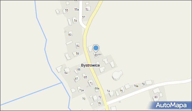 Bystrowice, Bystrowice, 63, mapa Bystrowice