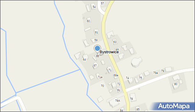 Bystrowice, Bystrowice, 66, mapa Bystrowice