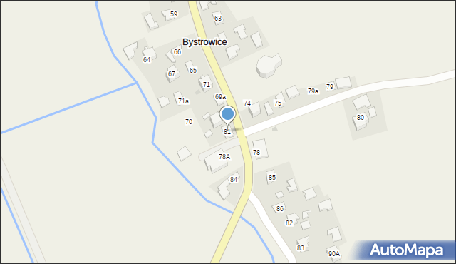 Bystrowice, Bystrowice, 81, mapa Bystrowice