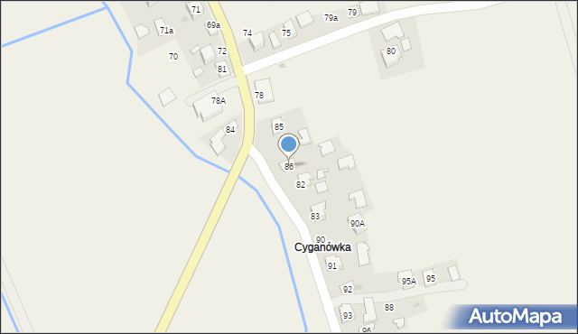 Bystrowice, Bystrowice, 86, mapa Bystrowice