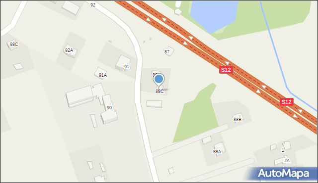 Bystrzejowice Pierwsze, Bystrzejowice Pierwsze, 88C, mapa Bystrzejowice Pierwsze