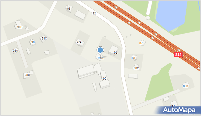 Bystrzejowice Pierwsze, Bystrzejowice Pierwsze, 91A, mapa Bystrzejowice Pierwsze