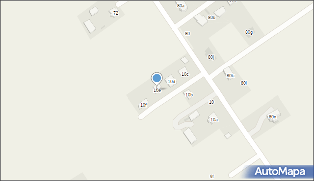 Bystrzyca, Bystrzyca, 10e, mapa Bystrzyca
