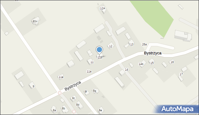 Bystrzyca, Bystrzyca, 11b, mapa Bystrzyca