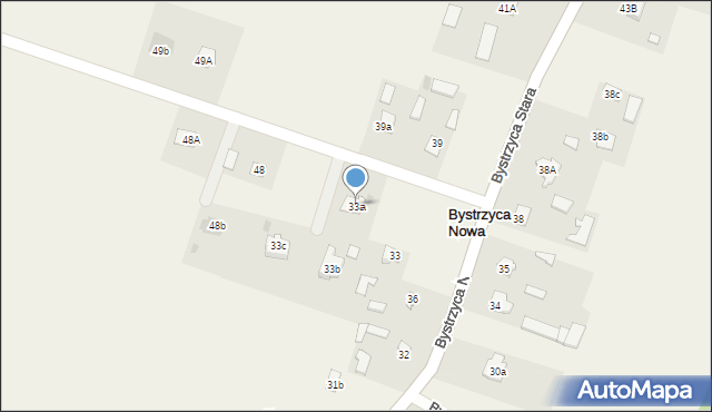 Bystrzyca Nowa, Bystrzyca Nowa, 33a, mapa Bystrzyca Nowa